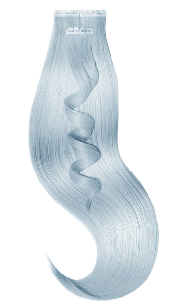 Baby Blue Pastel tape-in extensions, Pro-Deluxe Line, fashion shade, 51 cm – Rubin Extensions®