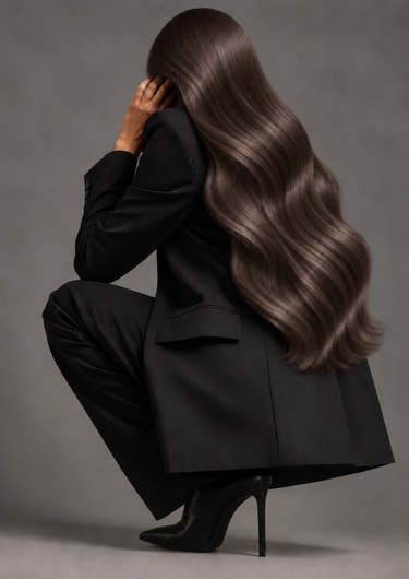 One-Piece / Halo Hairpiece Extensions Chocolate Dark Brown
