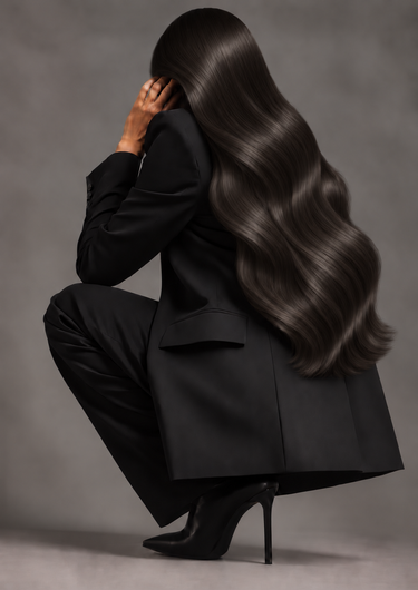 One-Piece / Halo Hairpiece Extensions Black-Brown