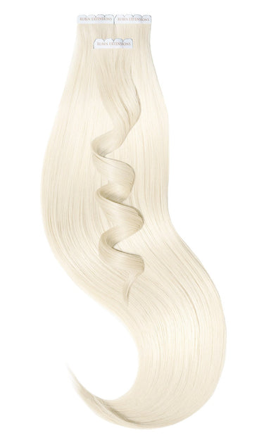 Light Blonde tape-ins, Pro-Deluxe Invisible Line, packaged set, 40–50 cm, 100% human hair – Rubin Extensions®