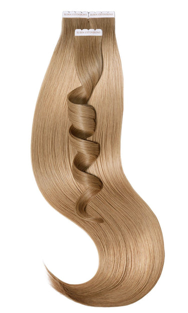 Light Brown Caramel Premium Line tape-in extensions, complete 50 g set – Rubin Extensions®