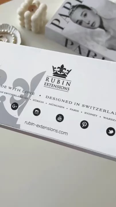 Product packaging, Black bulk cut hair – Rubin Extensions